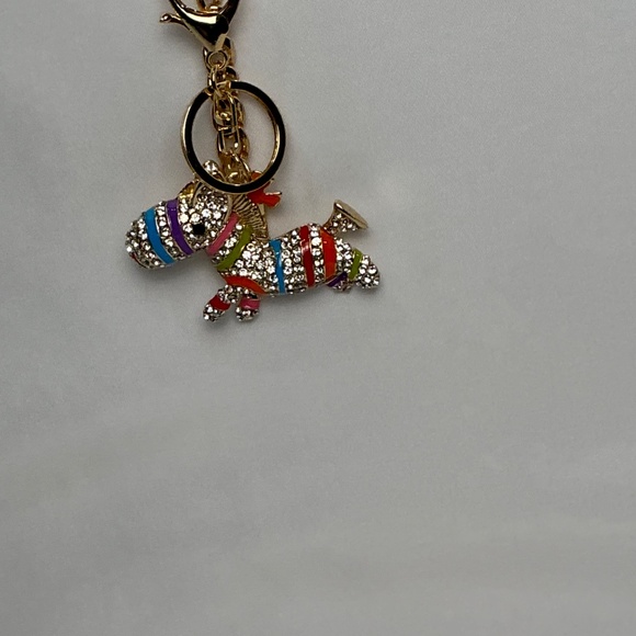 Louis Vuitton Accessories - Fabulous rhinestone articulating tail stripe zebra horse pony crystal bag charm